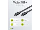 Goobay USB-C™-Kabel, USB4™ Version 2.0, 240 W, 80 Gbit/s, Power Delivery, 1,2 m