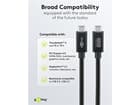 Goobay USB-C™-Kabel, USB4™ Version 2.0, 240 W, 80 Gbit/s, Power Delivery, 1,2 m