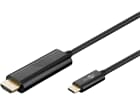Goobay USB-C™- HDMI Adapterkabel 4k @ 60 Hz, 1,80m, schwarz, USB-C™-Stecker > HDMI™-Stecker (Typ A)