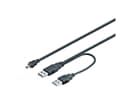 USB 2.0 Kabel lose Ware, 2 x ¦A- Stecker > 5-pol. mini ¦B- Stecker