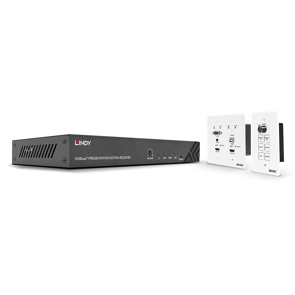 LINDY 38288 HDBaseT Präsentations-System mit Schalt-Tableau - Multifunktionales Präs