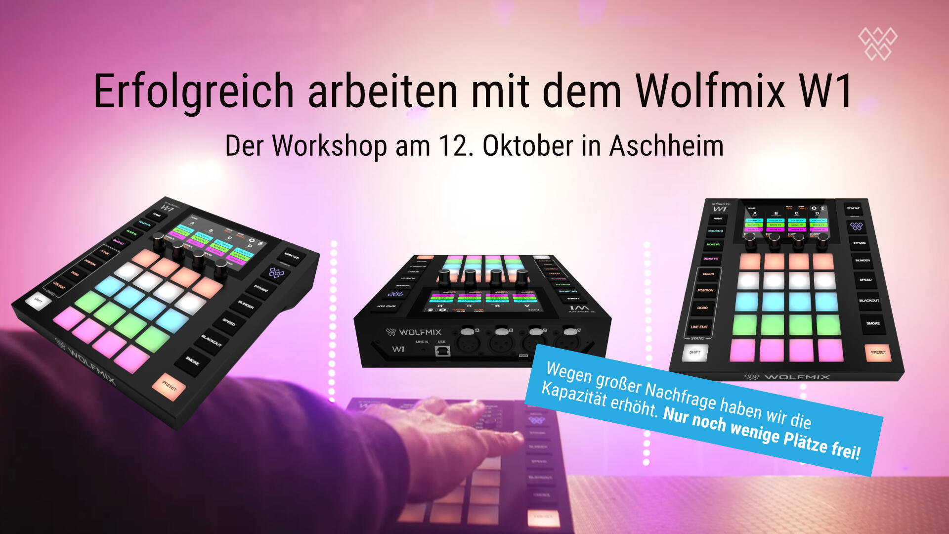 Workshop Wolfmix-W1 DMX Lichtcontroller
